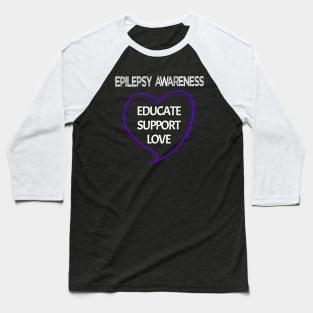 Epilepsy Awareness Baseball T-Shirt